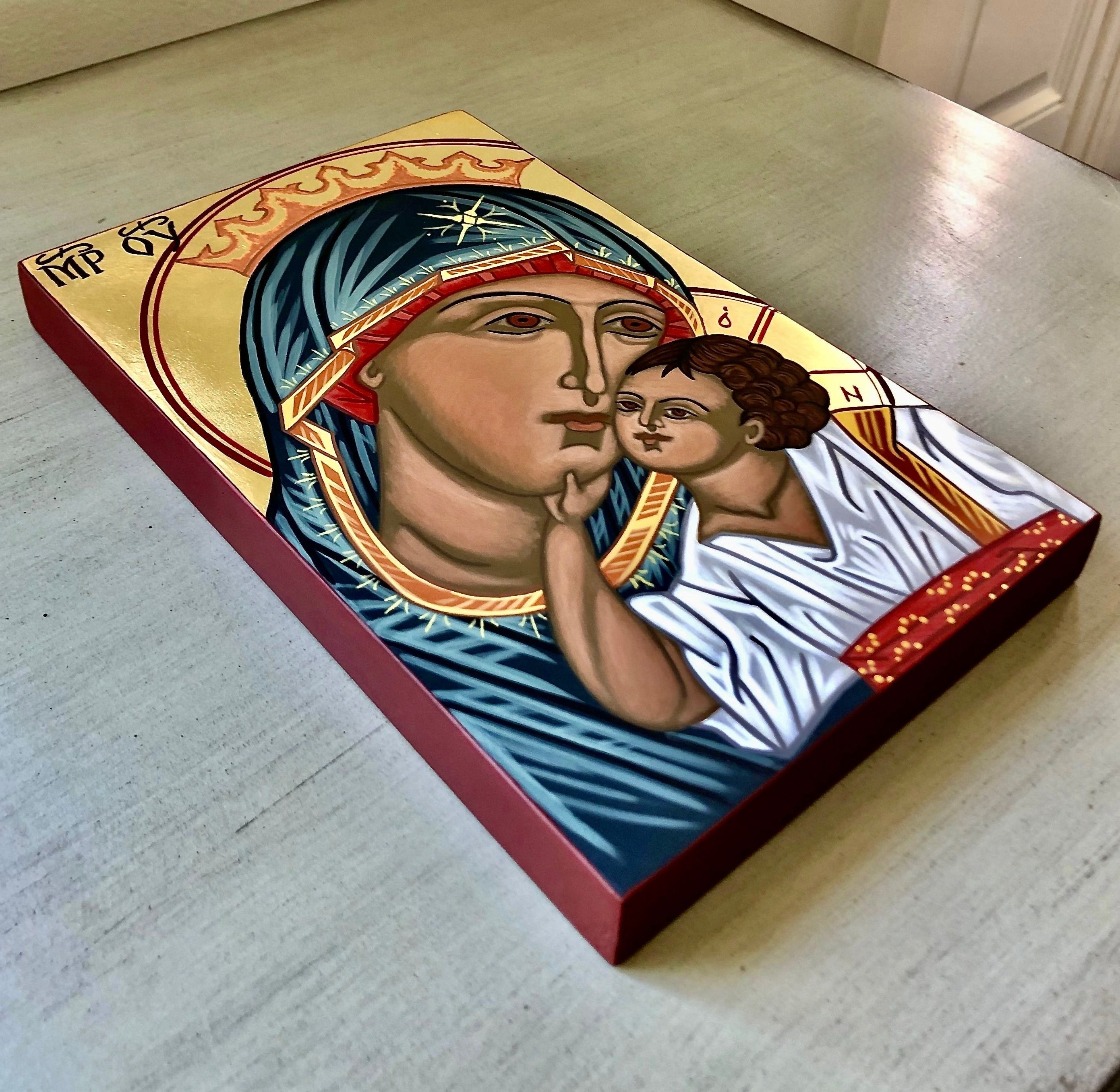 Our Lady of Mount Carmel, Theotokos, Virgin Mary and Child Jesus, Blessed Mother, Brown Scapular given to St. Simon Stock, Feast day July 16.